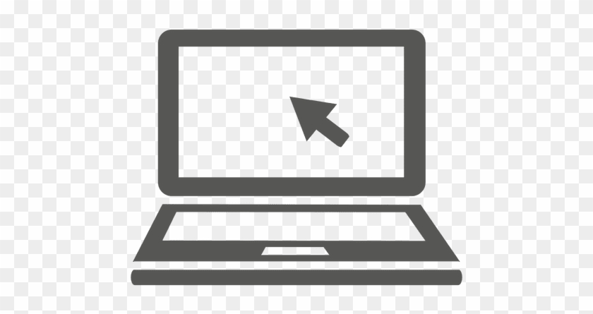 Laptop With Cursor Icon - Laptop Screen Cartoon Transparent #1238513