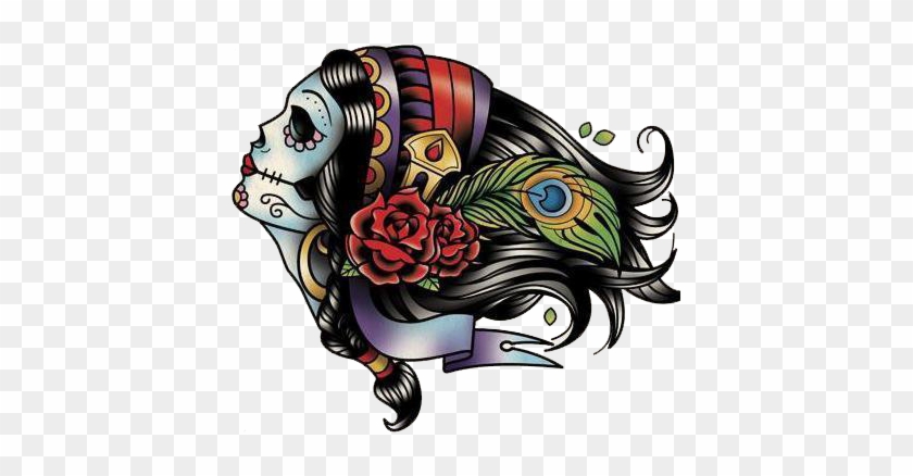#vagabondco #tattoo #ink #rackie #tattoos #inked - Day Of The Dead Girl Profile Tattoo #1238655