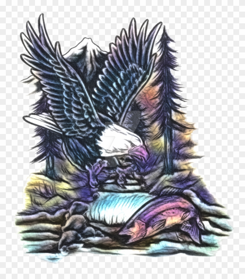 Eagle And Trout4 By D And D Tattoodesign - Dungeons & Dragons #1238782