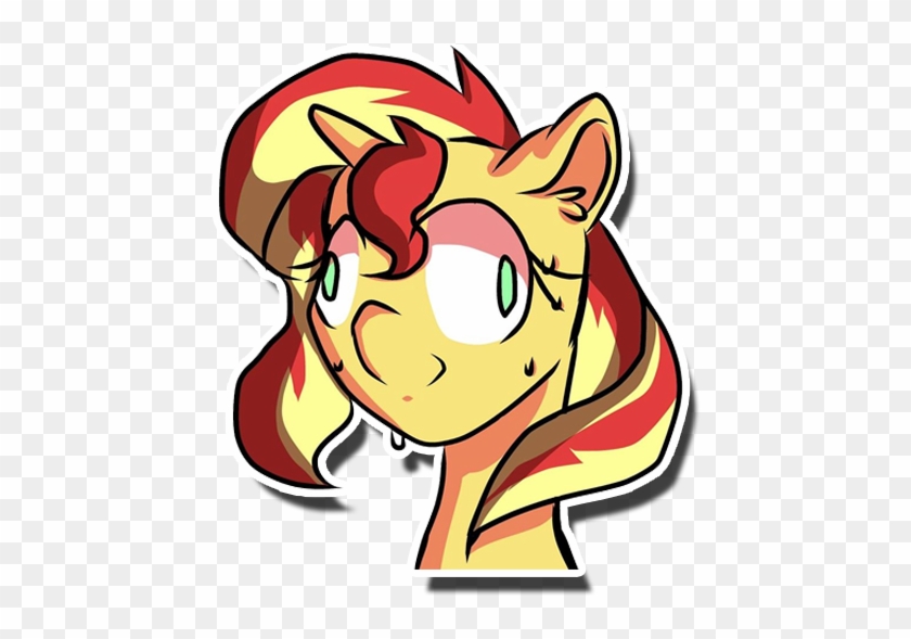 Kenishra, Derp, Pony, Safe, Simple Background, Solo, - Cartoon #1238945