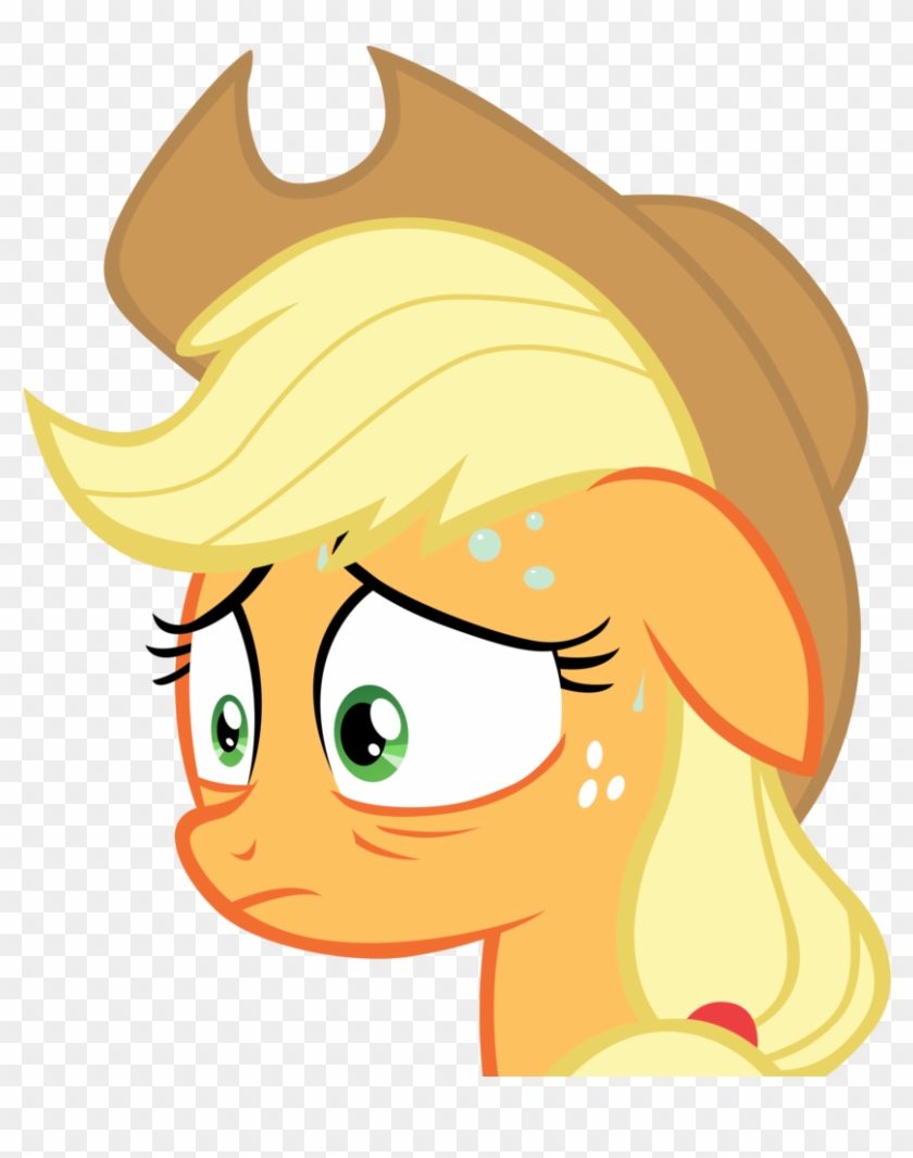 Tardifice, Nervous, Safe, Simple Background, Solo, - Mlp Applejack Nervous #1238953