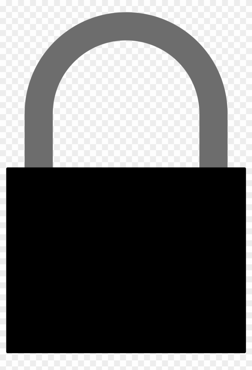 Lock Clipart Silhouette - Padlock Silhouette #1238974