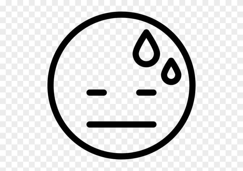 Sweat, Cold Sweat, Emoji Icon - Emoji #1238991