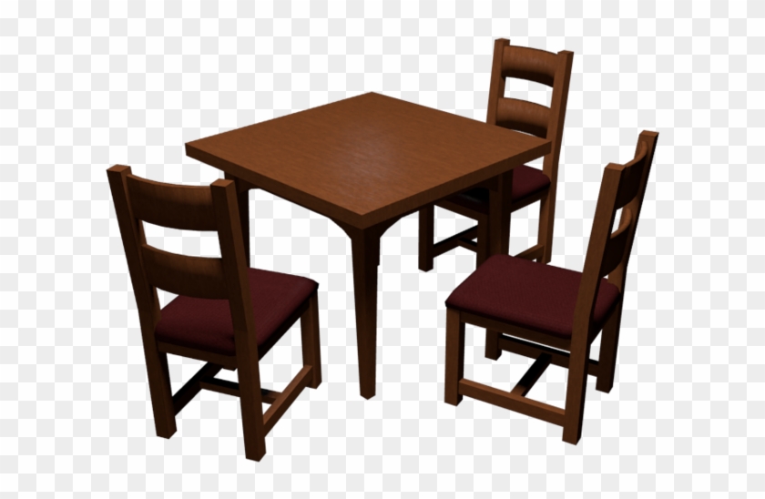 Dining Table Cartoon And Chairs Wip By - Cartoon Table And Chairs - Free  Transparent PNG Clipart Images Download