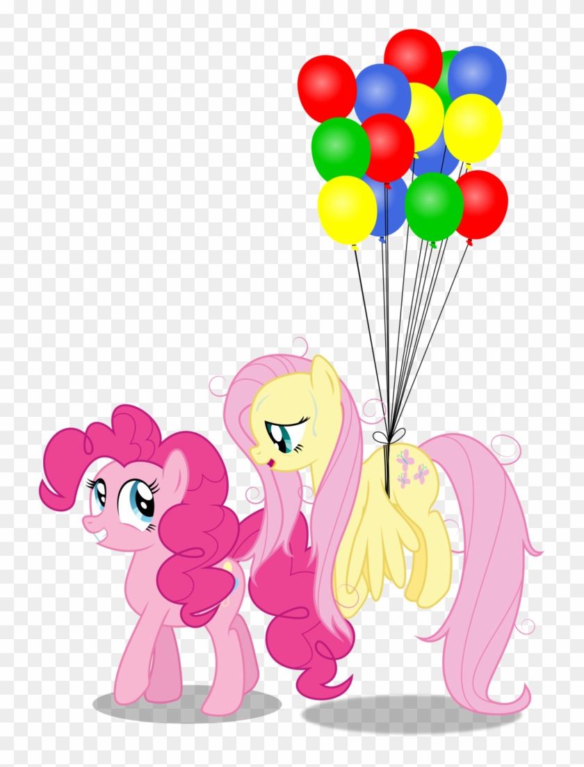 Masem, Balloon, Floating, Fluttershy, Pinkie Pie, Safe, - Cartoon #1239029