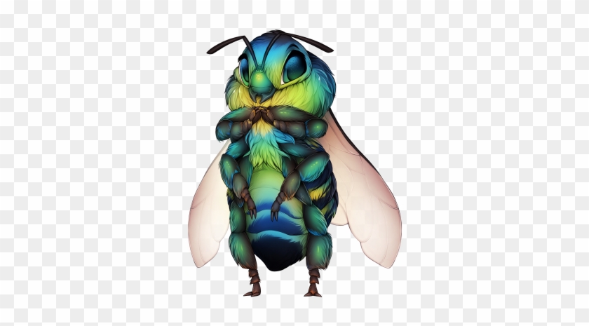 256 34 Green Sweat Bee - Bee Furvilla #1239098