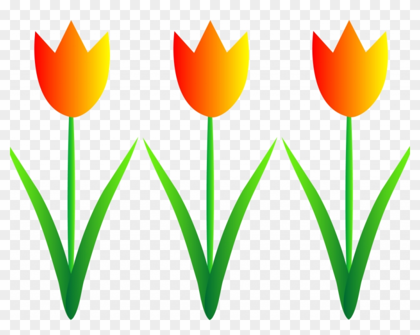 Free Tulip Clipart - April Flowers Clip Art #1239239