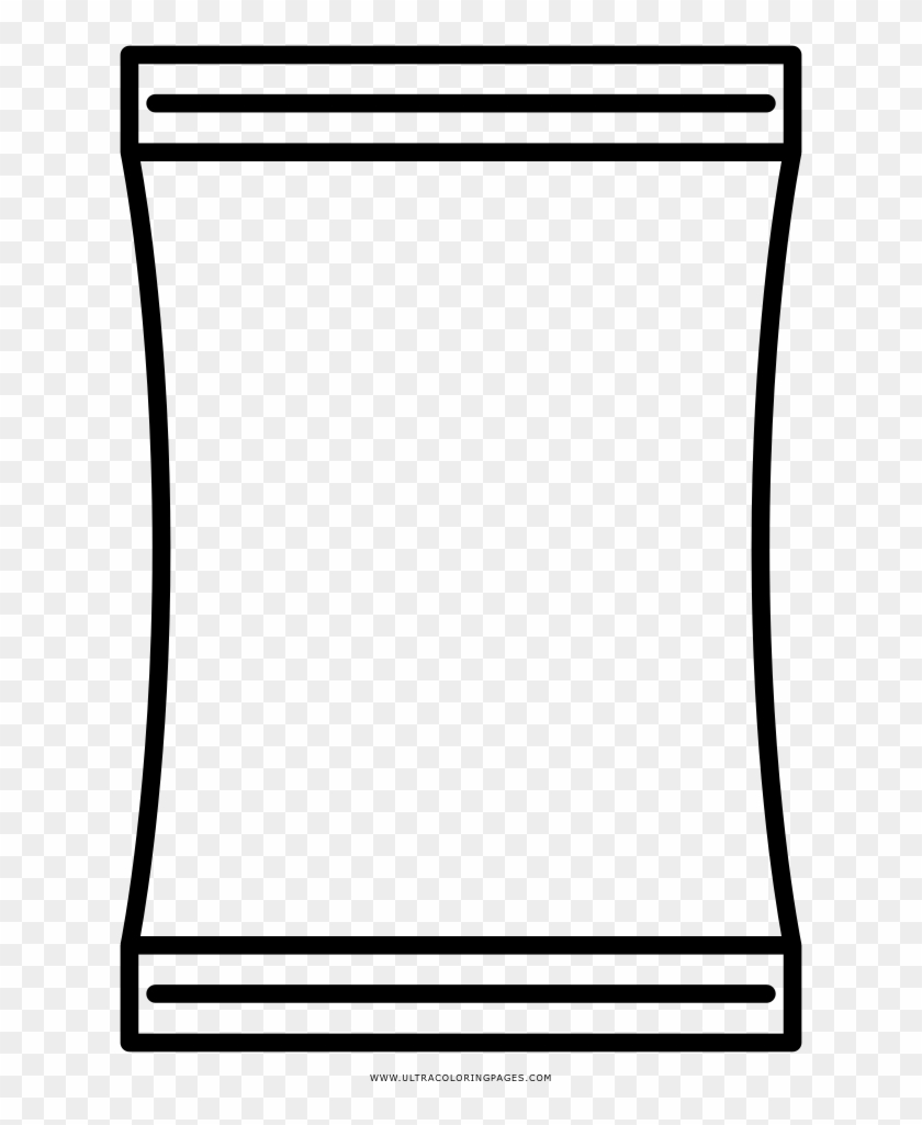 Chip Coloring Page - Bolsa De Papas Para Colorear - Free Transparent PNG Clipart Images Download