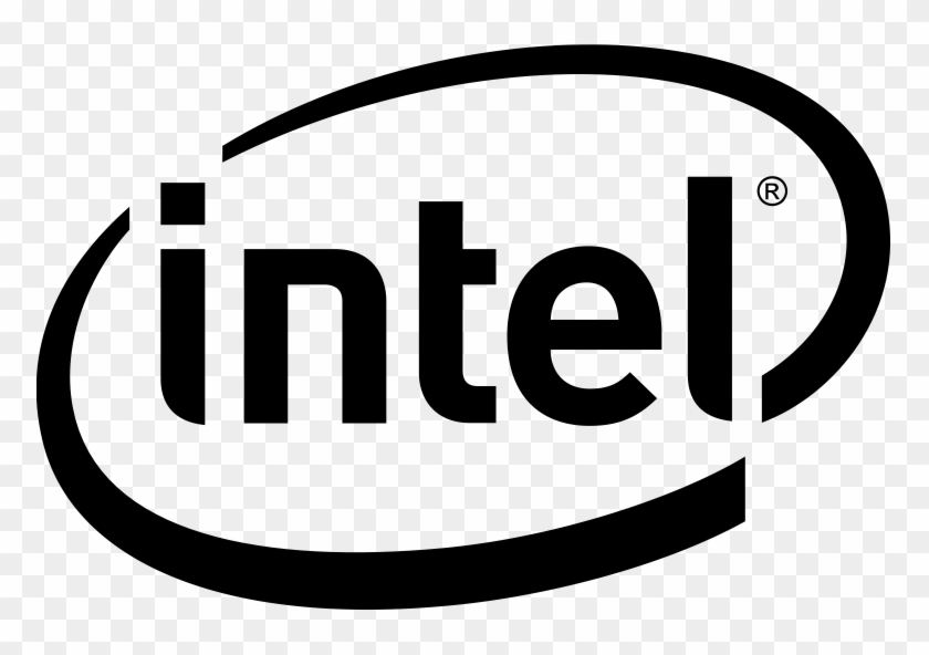 Intel Clipart Chip - Intel Logo Png White #1239372