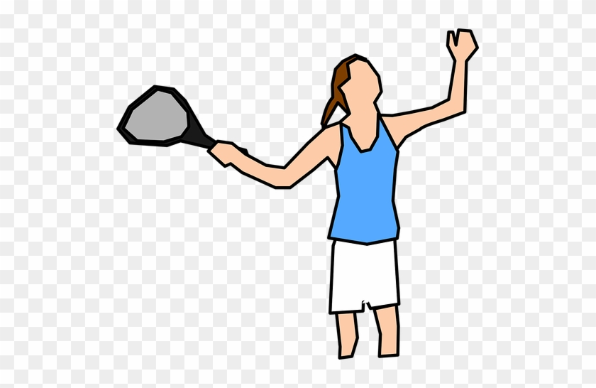 Imagine If Tennis Only Allowed One Service Attempt, - Girl Tennis Player Clipart Png #1239416