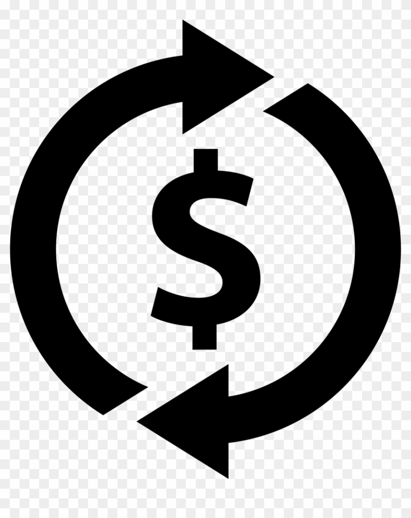 Dollar Sign With Rotating Arrows Comments - Dollar Sign Icon Vector #1239702