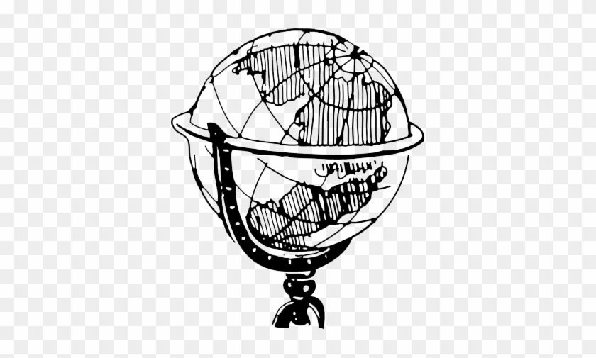 Find Your Suburb Here - Black And White Globe Clipart #1239824
