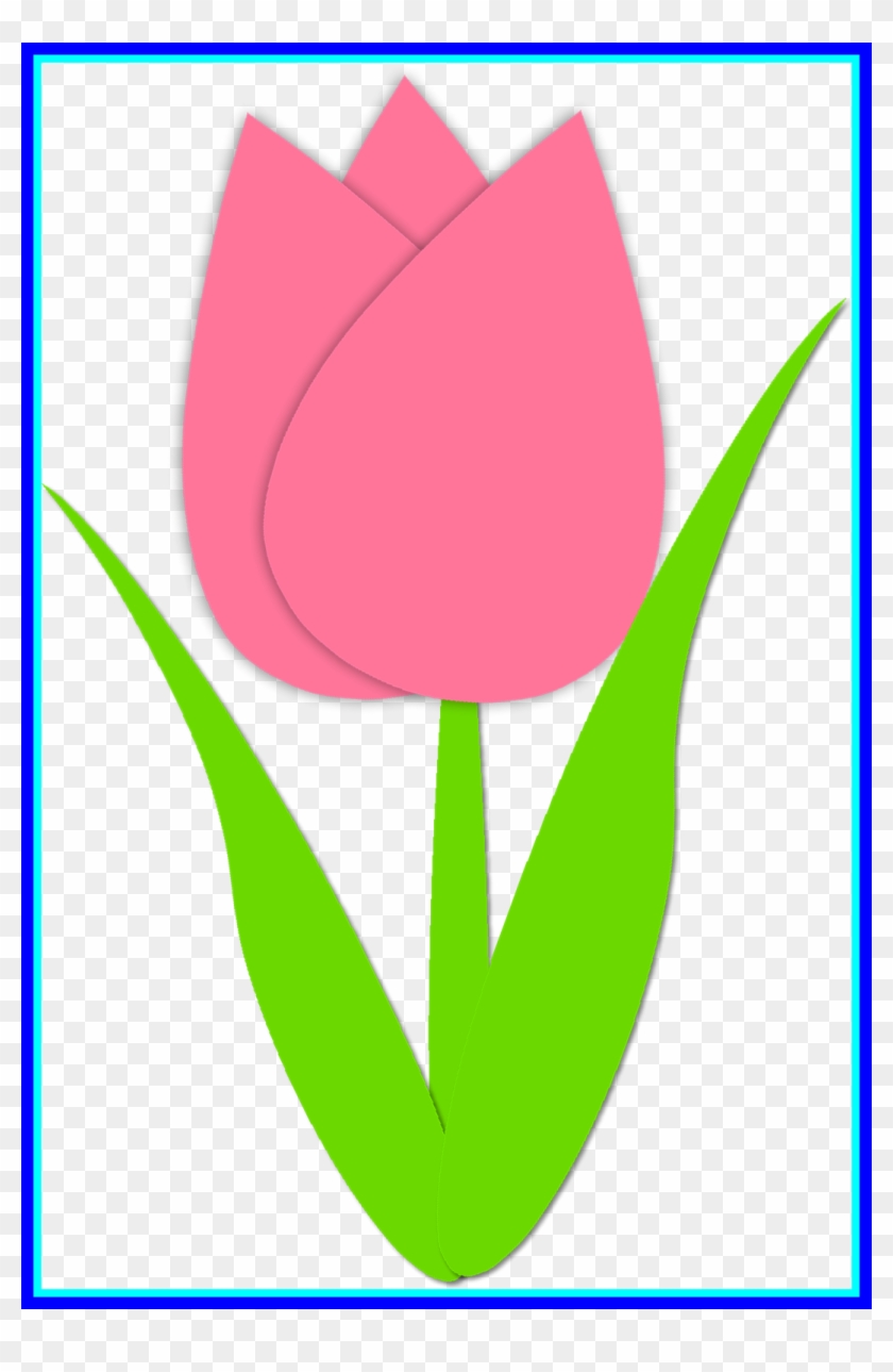 Unbelievable Simple Tulip Outline Spring Image Of Flower - Tulip #1239872