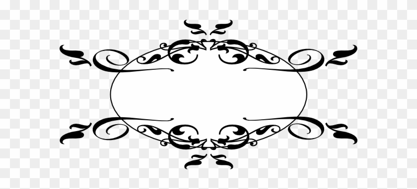 Swirl Black Clip Art At Clker - Decorative Elements Clip Art #1239883