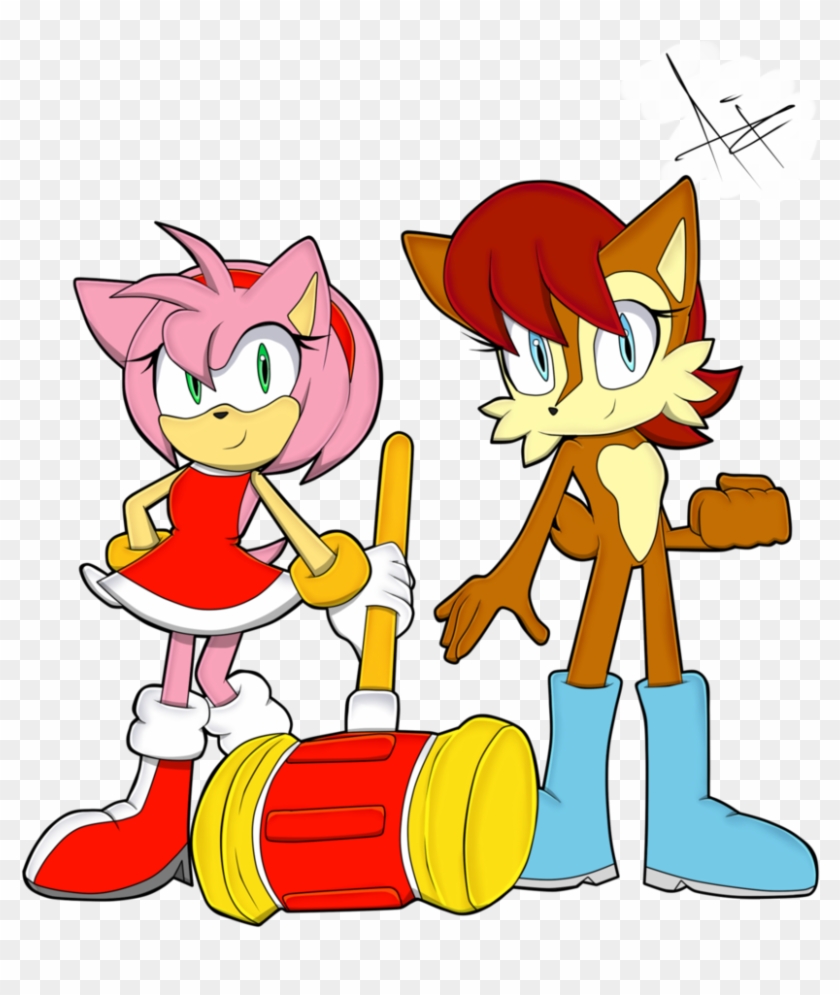 Amy Rose And Sally Alicia Acorn By S T A R T H E C - Amy Rose #1239967