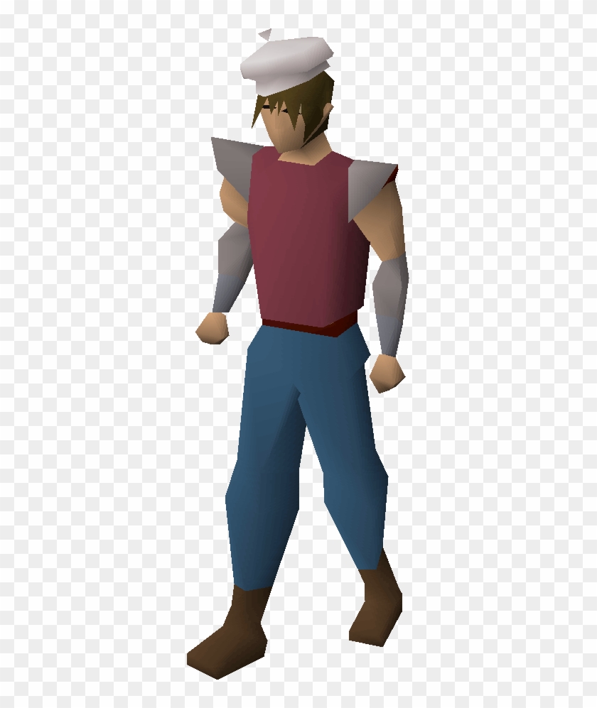 Hover Over Image For Type, White Beret Equipped - Runescape Blue Party Hat #1240211