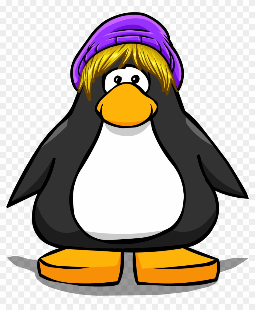 The Violet Beret Pc - Club Penguin With Hat #1240216