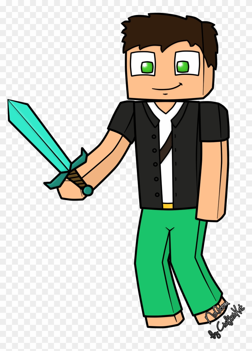 Minecraft Drawing Character Cartoon - Minecraft #1240226