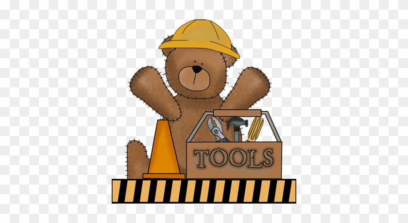 Boys Construction Tools Tools Theme Border Stickers - T-shirt #1240390