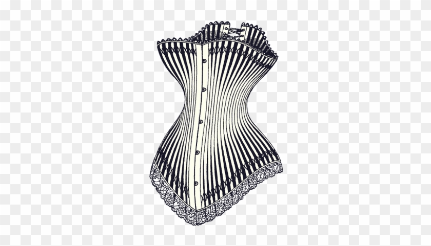 Corset Drawing - Vintage Corsette #1240578