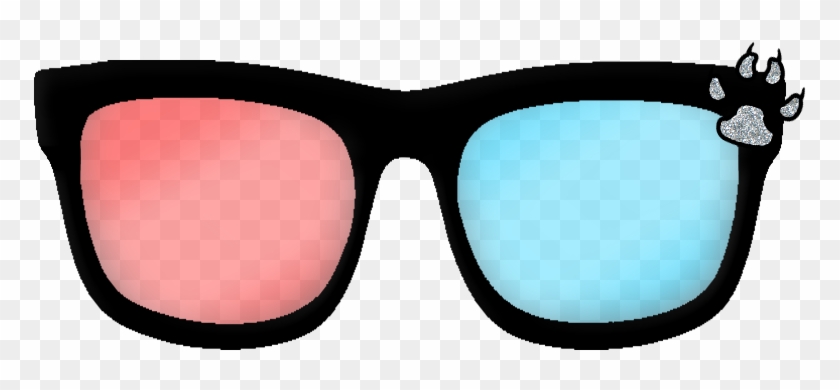 3d Glasses With Paw Print By Fapperscreations - Goggles #1240630