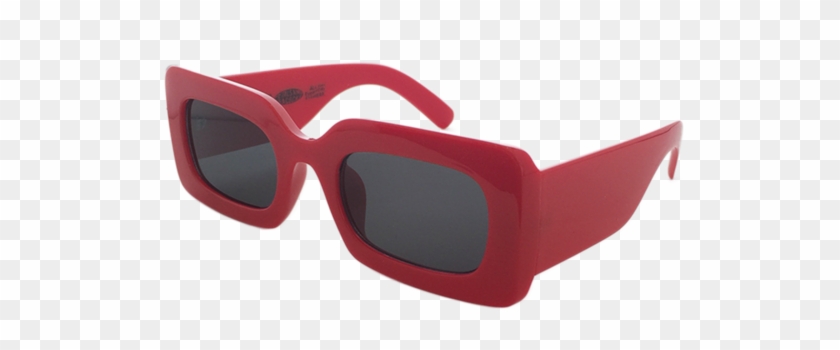 Rhubic Square Sunglasses In Ruby Red - Sunglasses #1240649