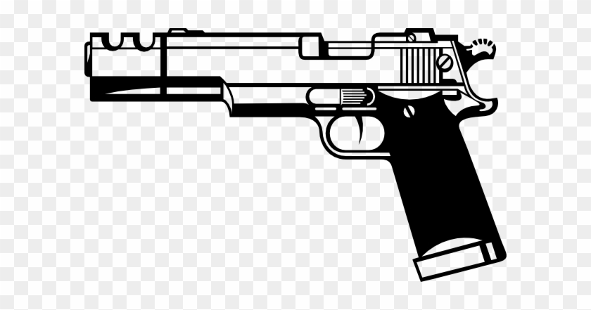 Crossed Guns Clipart - Gun Svg #1240706