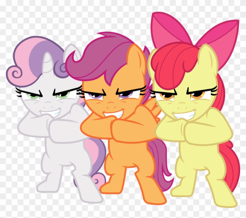 Pony Cutie Mark Crusaders Applejack Scootaloo - Angry Cutie Mark Crusaders #1240837