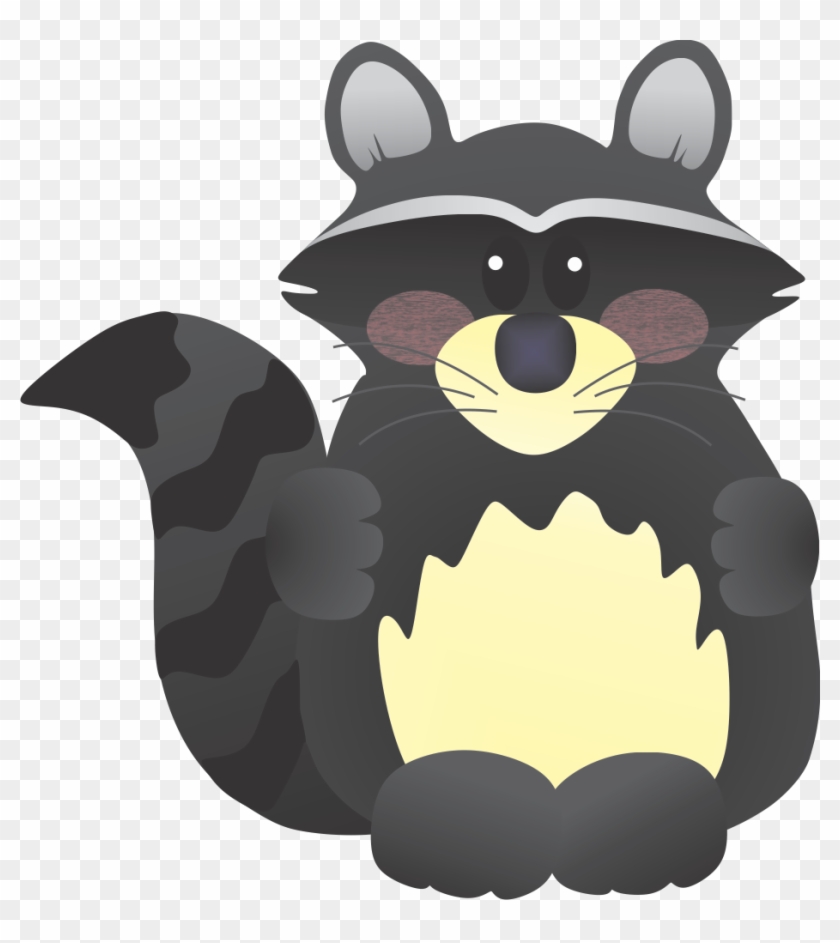 Fox Clipart Raccoon - Raccoon Clipart Png #1240860