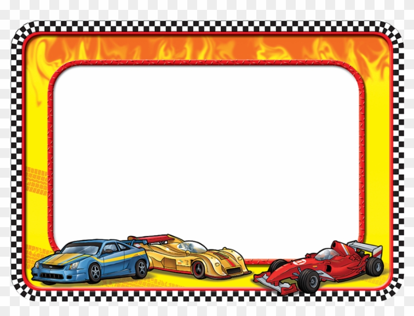 Tcr5310 Race Cars Name Tags Image - Frame For Name Tags #1240955