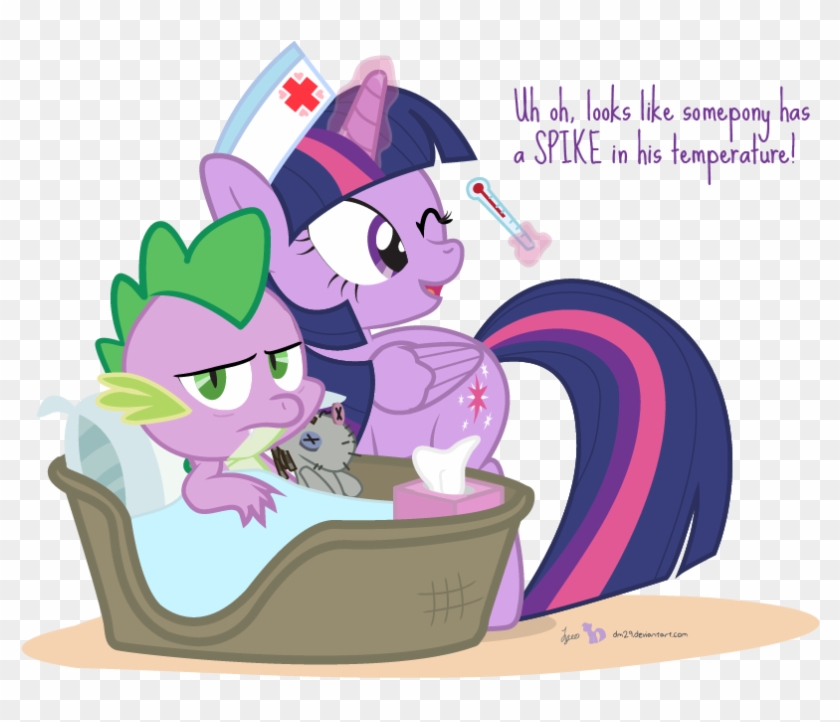 Dragon Fever By Dm29 - My Little Pony Spike Sick #1240970