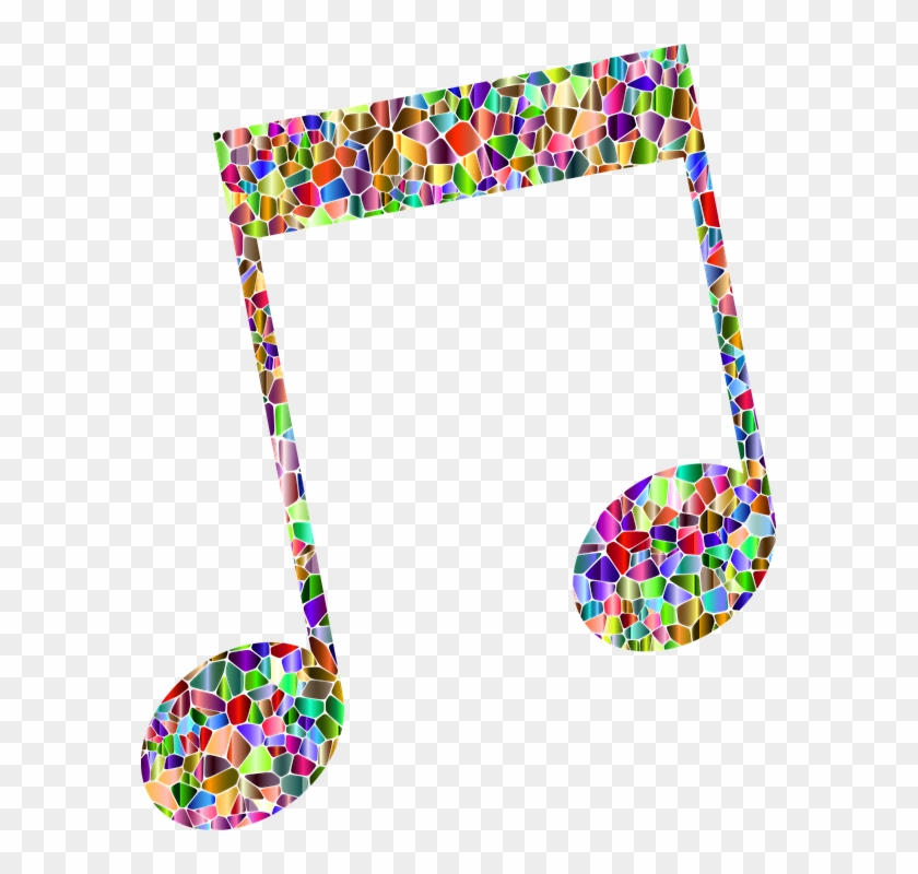 Rockstar Energy Cliparts 9, Buy Clip Art - Rainbow Prismatic Music Note Oval Ornament #1241173