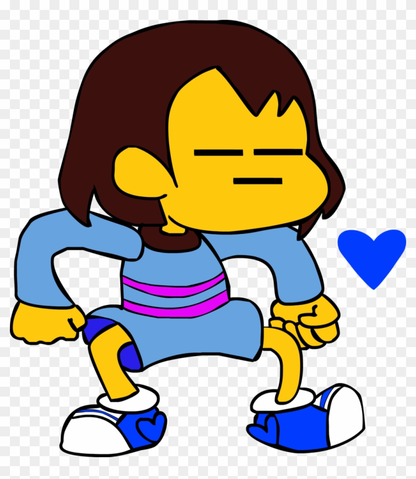 Frisk With Blue Soul By Davidark-thegunter - Frisk With Soul #1241188
