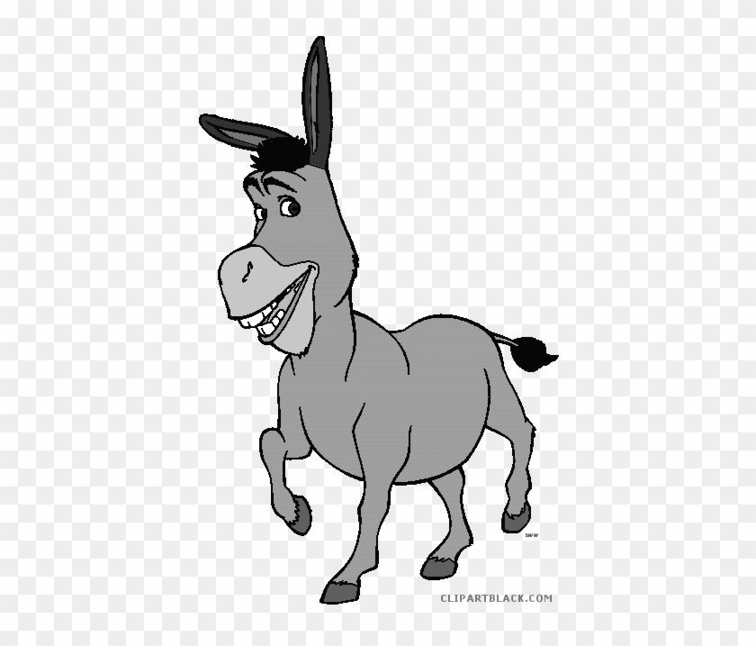 Donkey Animal Free Black White Clipart Images Clipartblack - Donkey From Shrek Clipart #1241229