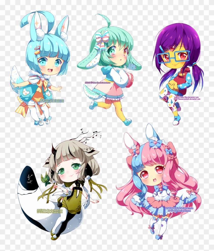 Chibi Batch 03 By Neko-rina - Neko Rina Chibi #1241243