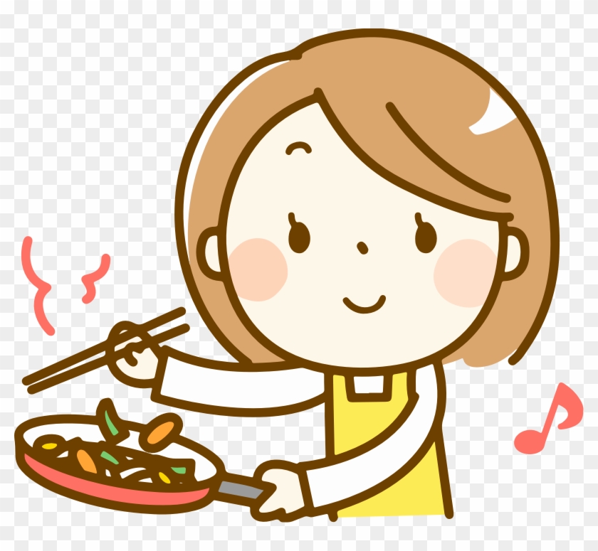 By Oksmith イラスト お母さん 料理 Free Transparent Png Clipart Images Download