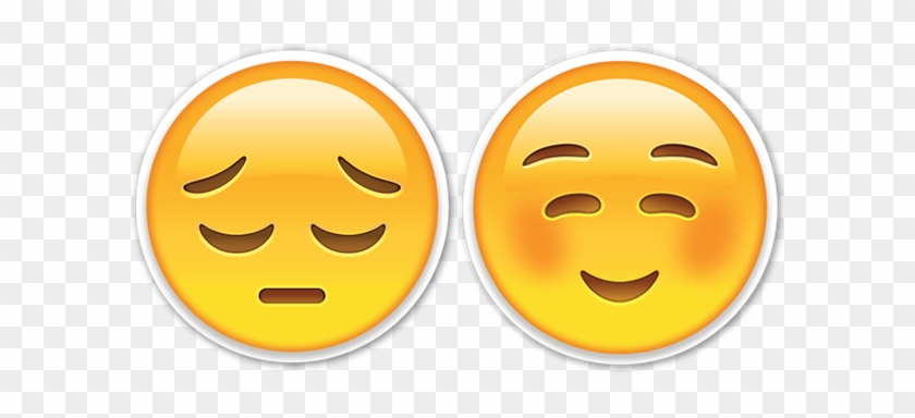 Happy Sad Face Png Download - Happy And Sad Emoji #1241365