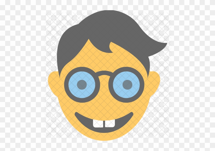 Nerd Face Icon - Stock Illustration #1241439