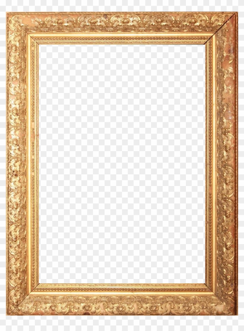 Picture Frame Background 14 Picture Frame Icon Transparent - Gold Frame #1241458