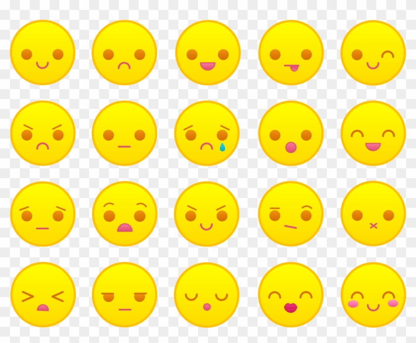 Smileys Clipart Yellow - Emoticons Yellow #1241471