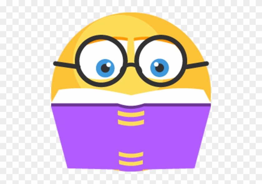 3drose Geeky Smiley Face Cute Geek Happy Nerd Yellow - Study Sticker #1241478