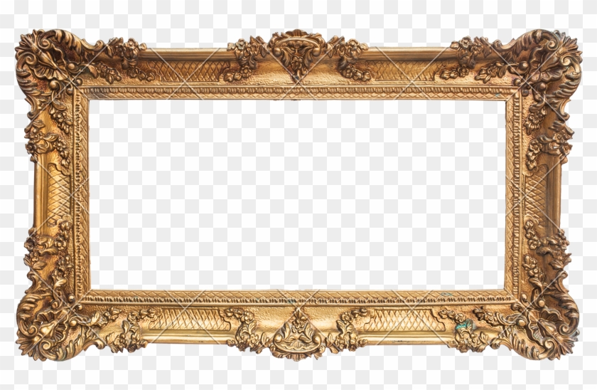 Antique Golden Frame - Landscape Photo Frame Png #1241492