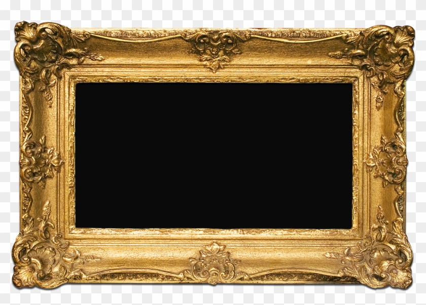 Golden Frame Png Image Background - Frame Gold Png Transparent #1241499