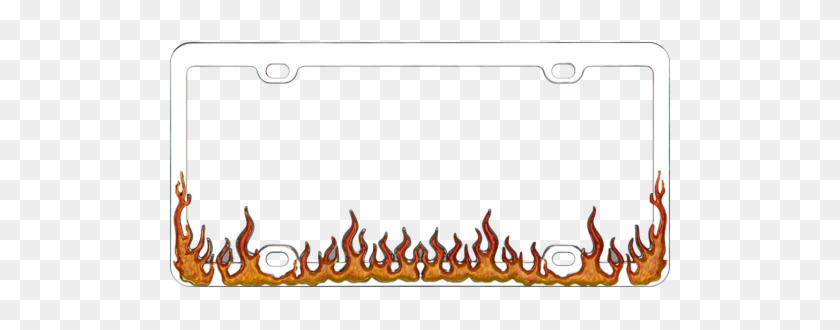 Decorative License Plate Frames - Flame License Plate Frame #1241519