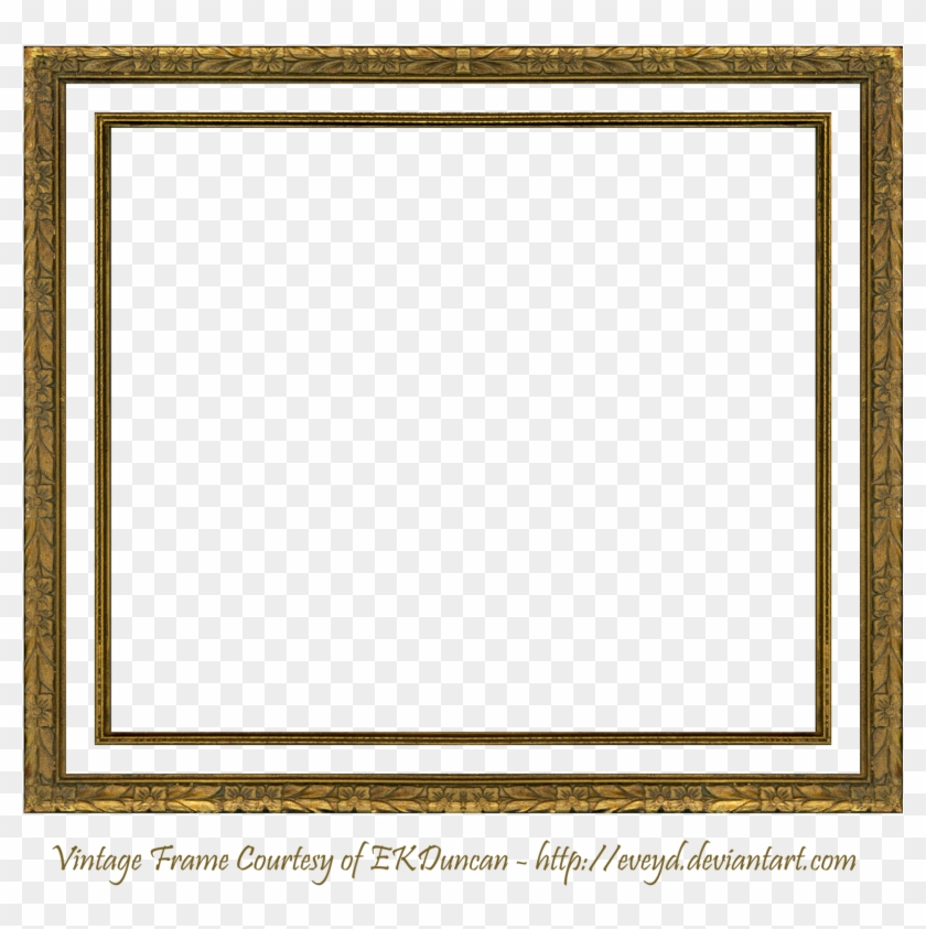 Vintage Gold Frames Clip Art - Gold Picture Frame Gif #1241712