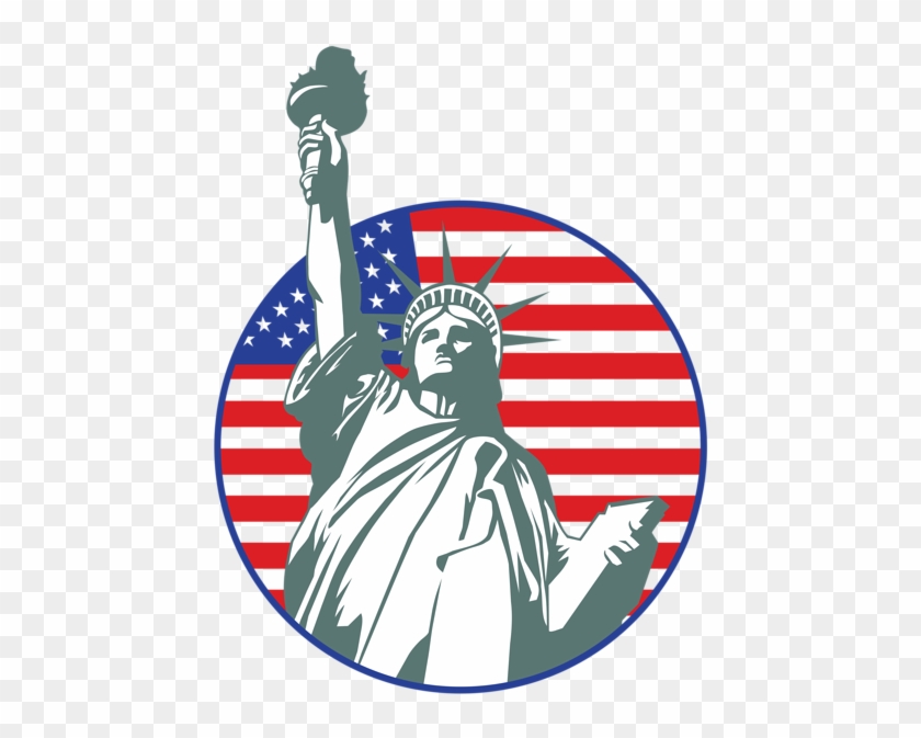 Usa Statue Of Liberty Stamp Png Clip Art Image - Decal Stickers New York Doors Motorbike Boat (8 X 6,18 #1241823
