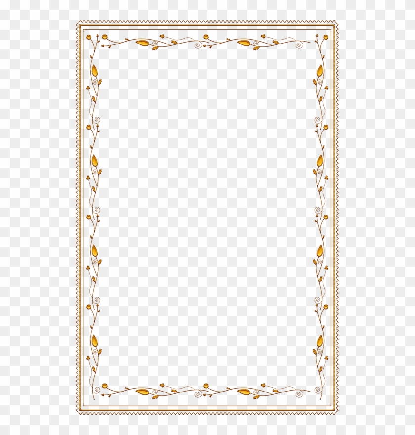 Frame Vintage Gold Ornate - Beauty And The Beast Border #1241890