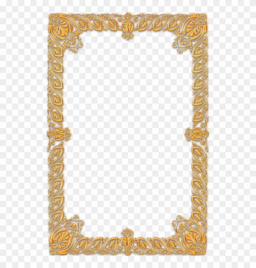 Frame Vintage Gold Ornate - Gold Frame Portrait Png #1241892