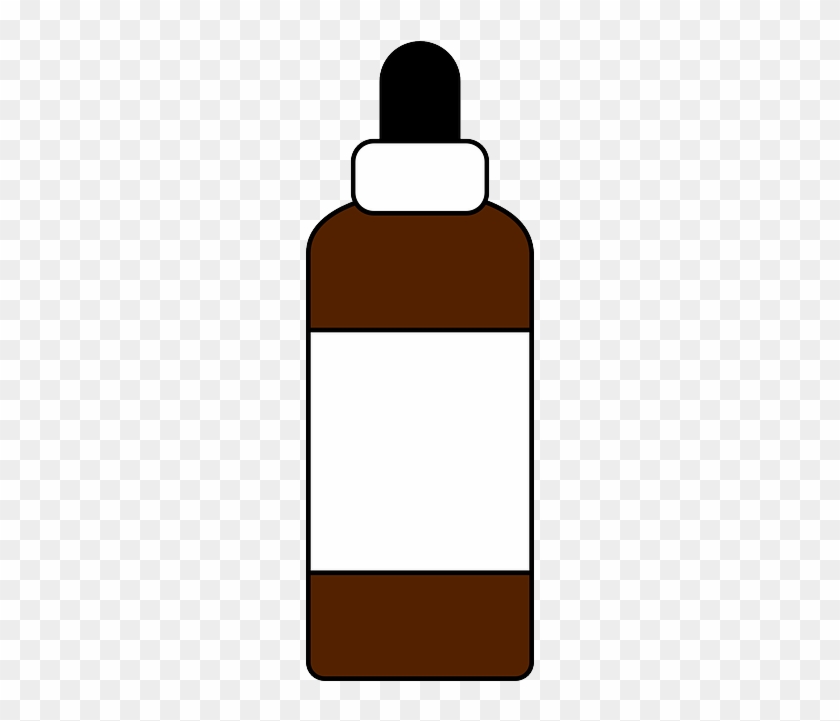 Label Bottle, Chemistry, Dropper, Flask, Health, Label - Dropper Bottle Clipart Png #1242076