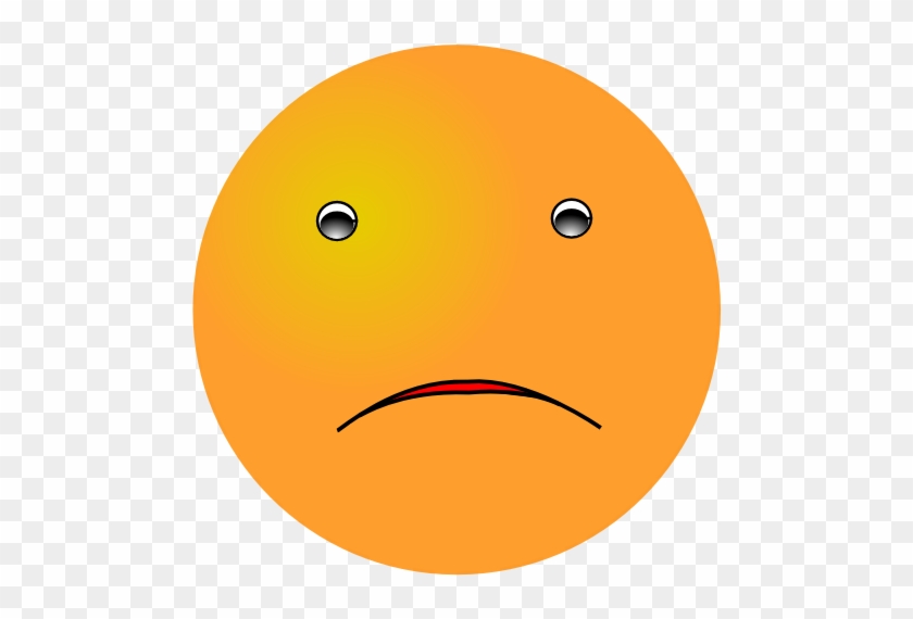 Frown Clipart Orange Smiley - Orange Smiley Face #1242172